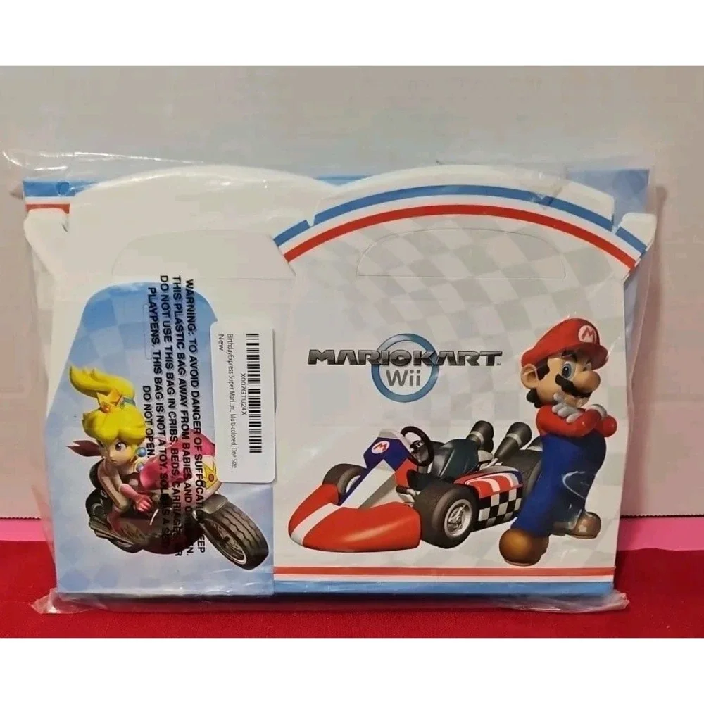 Lot of‎ 12 Super Mario Treat Gift Boxes Birthday Princess Peach New Goodie